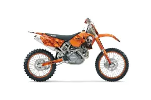 KTM C1 SX Dirt Bike Graphic Kit - 2001-2004 Bone Collector Orange