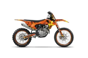 KTM C10 SX / SX-F / XC-F Dirt Bike Graphic Kit - 2016-2018 Meltdown Orange