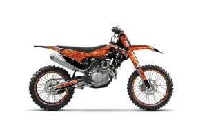 KTM C10 SX / SX-F / XC-F Dirt Bike Graphic Kit - 2016-2018 Reaper Orange