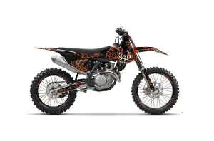KTM C10 SX / SX-F / XC-F Dirt Bike Graphic Kit - 2016-2018 Widow Maker Orange