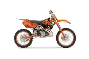 KTM C3 MXC Dirt Bike Graphic Kit - 2001-2002 Bone Collector Orange