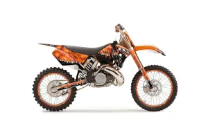 KTM C3 SX / SXS Dirt Bike Graphic Kit - 2001-2002 Reaper Orange