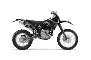 KTM C4 EXC Dirt Bike Graphic Kit - 2005-2007 Camoplate Black