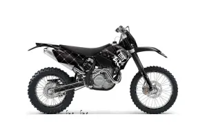 KTM C4 EXC Dirt Bike Graphic Kit - 2005-2007 Silver Star - Reloaded White
