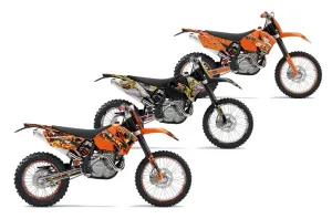 KTM C4 SX Dirt Bike Custom Graphic Kit - 2005-2006