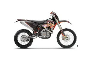 KTM C5 WCFW 250 Dirt Bike Graphic Kit - 2011 Vegas Baller Black