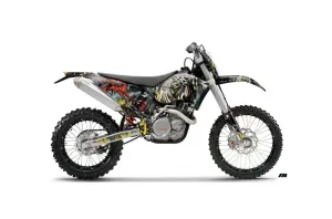 KTM C5 XC 125 / 525 Dirt Bike Graphic Kit - 2008-2010 Number of the Beast