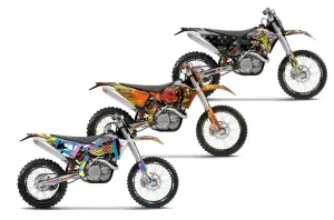KTM C5 XCW 200/ 250 / 300 Dirt Bike Custom Graphic Kit - 2011