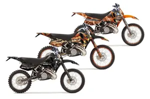 KTM C6 SX 2 Stroke Dirt Bike Custom Graphic Kit - 1993-1997
