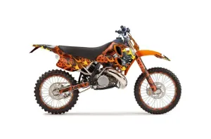 KTM C6 SX 2 Stroke Dirt Bike Graphic Kit - 1993-1997 Motorhead Orange