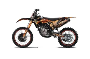KTM C7 SX / SX-F Dirt Bike Graphic Kit - 2011-2012 Firestorm Black