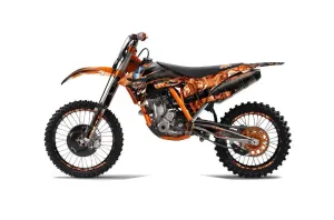 KTM C7 SX / SX-F Dirt Bike Graphic Kit - 2011-2012 Mad Hatter Orange