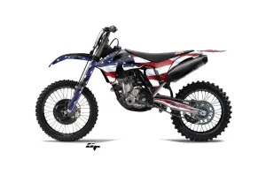 KTM C7 XC Dirt Bike Graphic Kit - 2012-2013 Stars and Stripes Red White & Blue