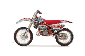 KTM C8 MXC / EXC 250 Dirt Bike Graphic Kit - 1990-1992 Mad Hatter White