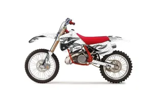 KTM C8 MXC / EXC 250 Dirt Bike Graphic Kit - 1990-1992 Tribal Flames White