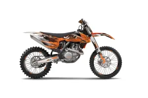 KTM C9 SX / SX-F / XC / XC-F Dirt Bike Graphic Kit - 2013-2015 Carbon X Orange