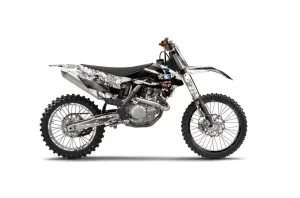 KTM C9 SX / SX-F / XC / XC-F Dirt Bike Graphic Kit - 2013-2015 Mad Hatter White