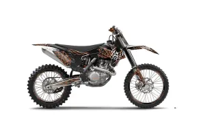 KTM C9 SX / SX-F / XC / XC-F Dirt Bike Graphic Kit - 2013-2015 Widow Maker Black