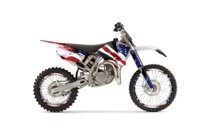 KTM SX 105 Dirt Bike Graphic Kit - 2004-2005 Stars and Stripes Red White & Blue