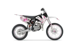 KTM SX 105 Dirt Bike Graphic Kit - 2006-2012 Butterfly White