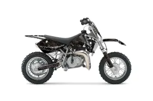 KTM SX 50 Adventure Jr / Sr Dirt Bike Graphic Kit - 2002-2008 Reaper Black