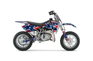 KTM SX 50 Adventure Jr / Sr Dirt Bike Graphic Kit - 2002-2008 Rebel White