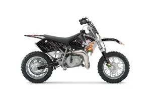 KTM SX 50 Adventure Jr / Sr Dirt Bike Graphic Kit - 2002-2008 Vegas Baller Black
