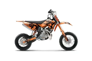 KTM SX 50 Adventure Jr / Sr Dirt Bike Graphic Kit - 2009-2015 Tribe Orange