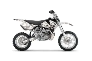 KTM SX 65 Dirt Bike Graphic Kit - 2002-2008 Bone Collector White