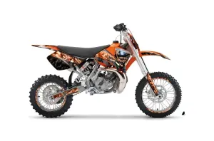 KTM SX 65 Dirt Bike Graphic Kit - 2002-2008 Mad Hatter Black