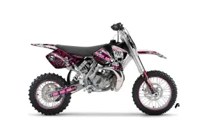 KTM SX 65 Dirt Bike Graphic Kit - 2002-2008 Psycho Sports Cartel Pink