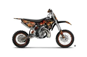 KTM SX 65 Dirt Bike Graphic Kit - 2009-2015 Firestorm Black