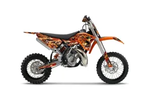 KTM SX 65 Dirt Bike Graphic Kit - 2009-2015 Firestorm Red