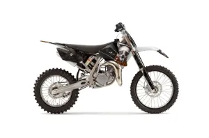 KTM SX 85 Dirt Bike Graphic Kit - 2004-2005 Bone Collector Black