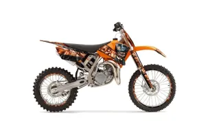 KTM SX 85 Dirt Bike Graphic Kit - 2004-2005 Mad Hatter Black