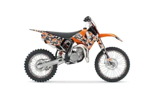 KTM SX 85 Dirt Bike Graphic Kit - 2006-2012 Urban Camo Orange