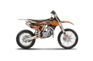 KTM SX 85 Dirt Bike Graphic Kit - 2013-2017 Carbon X Orange