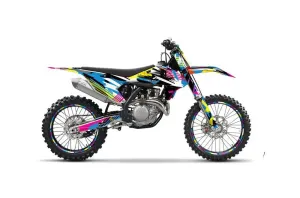 KTM SX-F / XC-F 250 / 350 / 450 Dirt Bike Graphic Kit - 2016-2018 Flashback