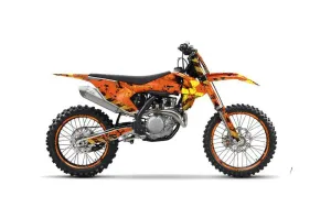 KTM SX-F / XC-F 250 / 350 / 450 Dirt Bike Graphic Kit - 2016-2018 Meltdown Orange