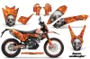 KTM Adventure 690 Supermoto / Enduro Dirt Bike Graphic Kit - 2008-2015 Bone Collector Orange