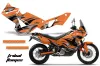 KTM Adventure 990 Sport Dirt Bike Graphic Kit - 2006-2013 Tribal Flames Orange