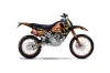 KTM C0 SX / MXC 4 Stroke Dirt Bike Graphic Kit - 1993-1997 Firestorm Black