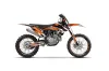 KTM C10 SX / SX-F / XC-F Dirt Bike Graphic Kit - 2016-2018 Attack Orange