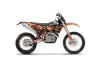 KTM C5 SX / SX-F 125 / 525 Dirt Bike Graphic Kit - 2007-2010 Mad Hatter Orange