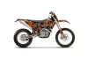KTM C5 SX / SX-F 125 / 525 Dirt Bike Graphic Kit - 2007-2010 North Star Orange