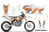 KTM C5 WCFW 250 Dirt Bike Custom Graphic Kit - 2011
