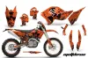 KTM C5 XC 125 / 525 Dirt Bike Graphic Kit - 2008-2010 Meltdown Orange