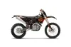 KTM C5 XC 125 / 525 Dirt Bike Graphic Kit - 2008-2010 Silver Star - Reloaded Orange