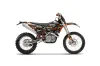KTM C5 XC 125 / 525 Dirt Bike Graphic Kit - 2008-2010 Silver Star - Silverhaze Orange