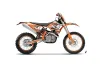 KTM C5 XC 125 / 525 Dirt Bike Graphic Kit - 2008-2010 Tribal Flames White
